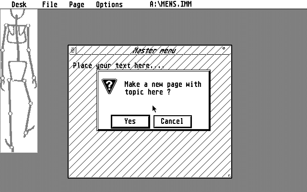 Interactive Manual Maker atari screenshot